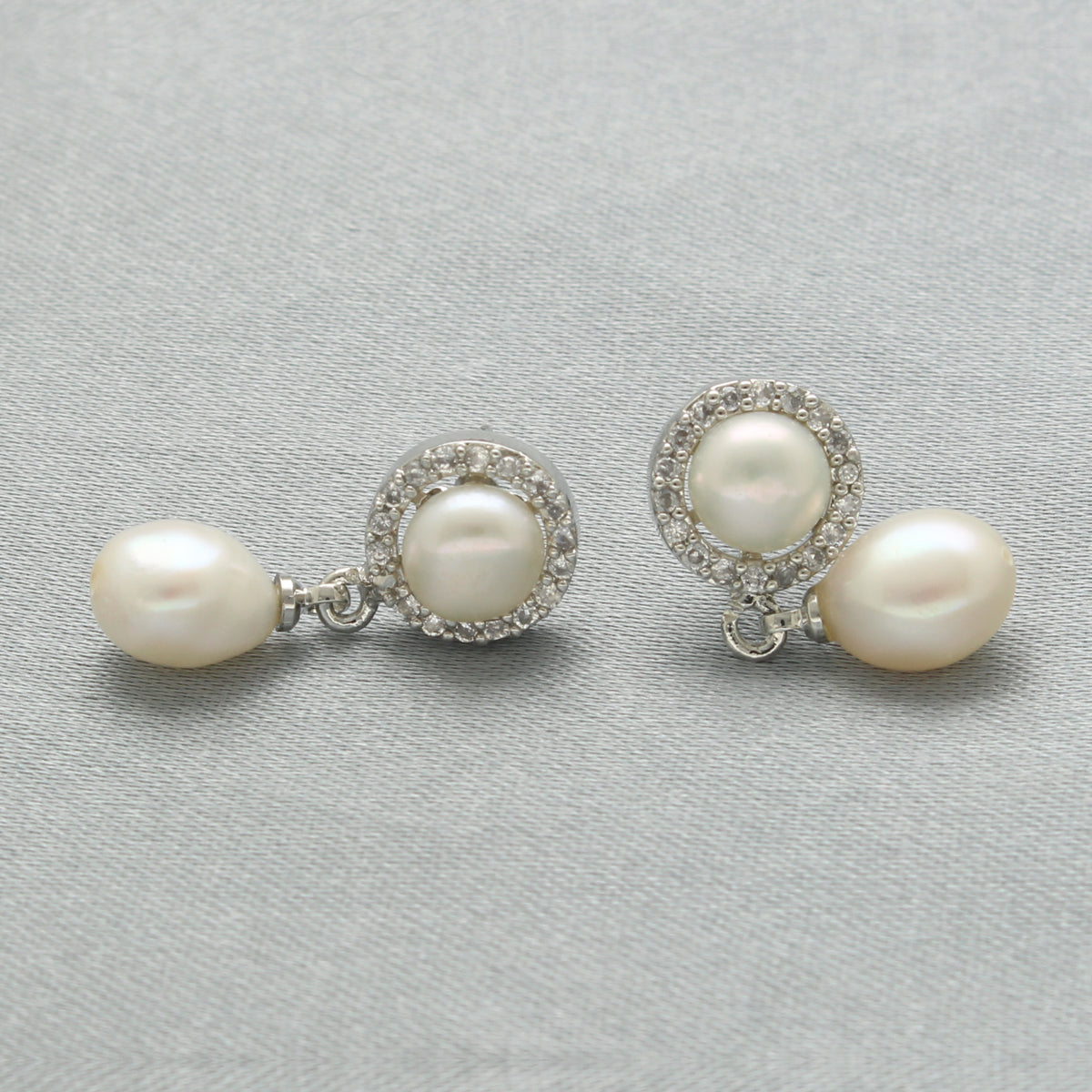 J Pearls Velis Pearl Earrings - Swadesiicart