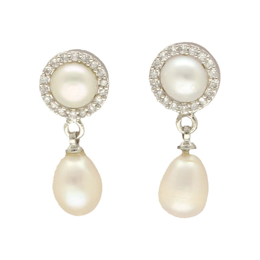 J Pearls Velis Pearl Earrings - Swadesiicart