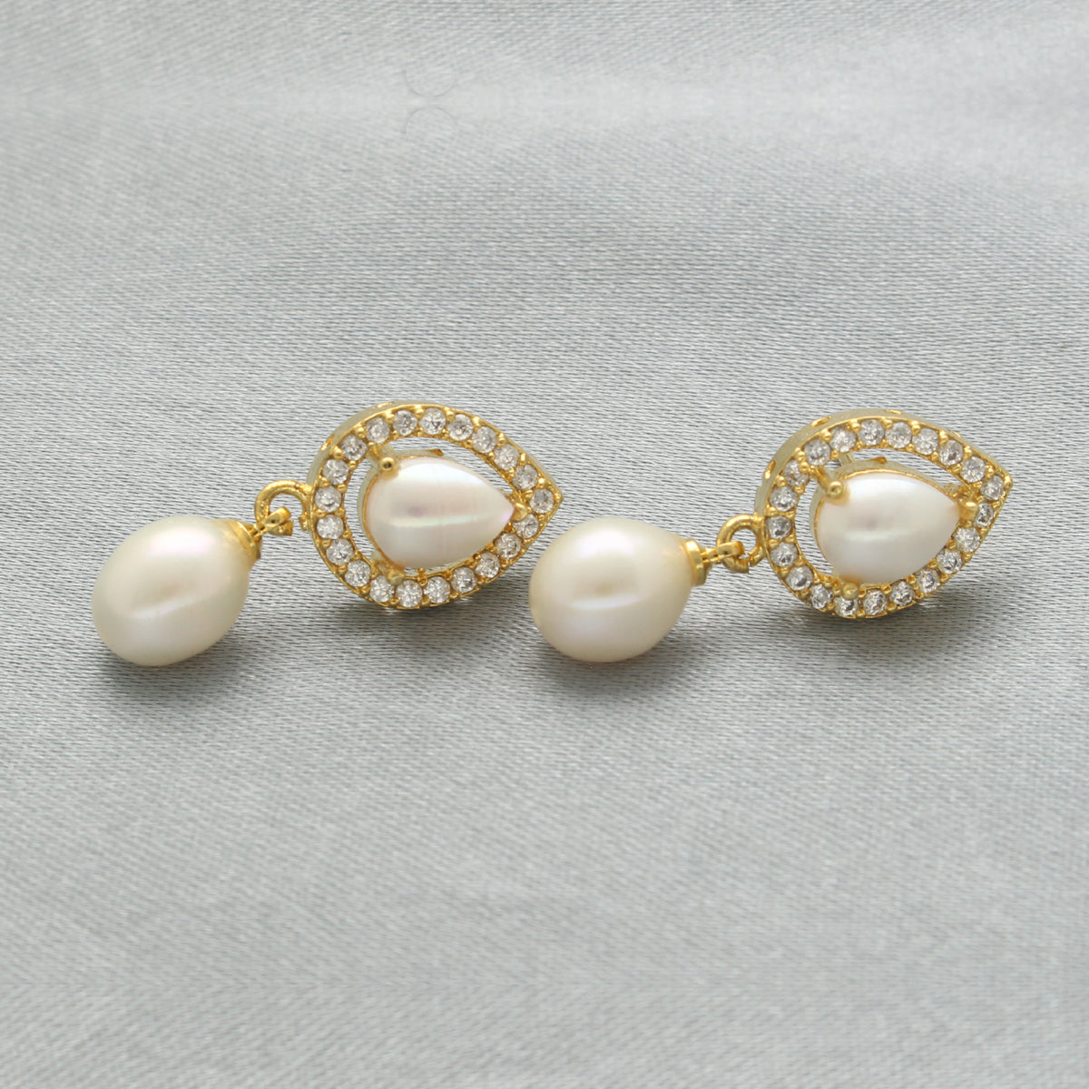J Pearls Tirna Pearl Earrings - Swadesiicart