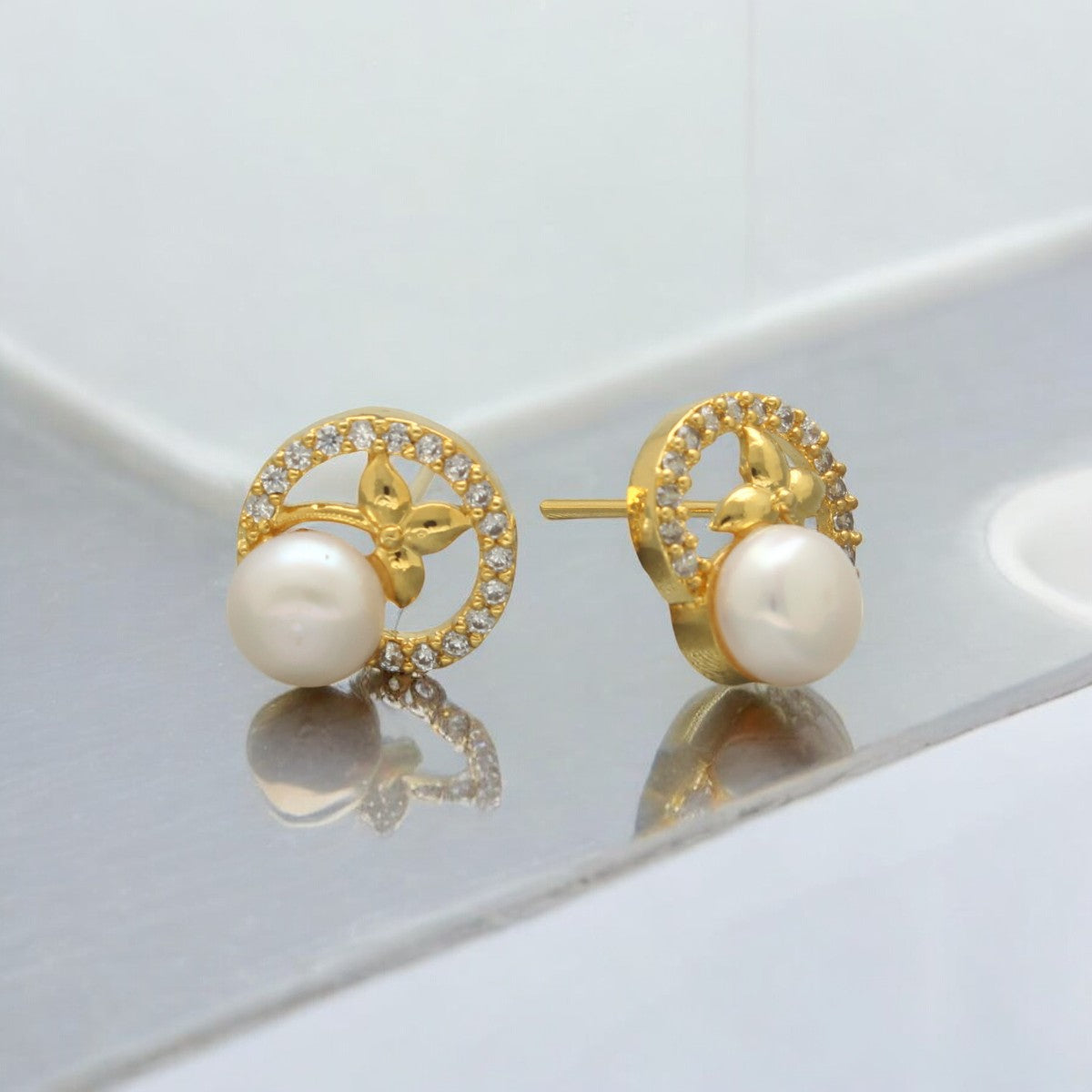 J Pearls Sorai Pearl Earrings - Swadesiicart