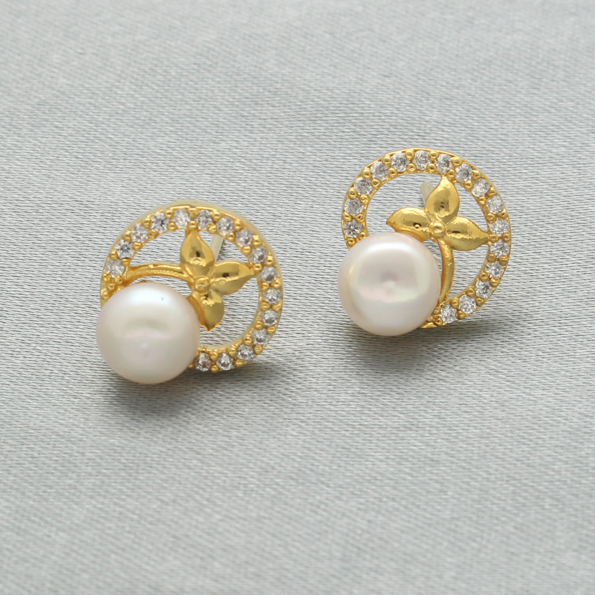 J Pearls Sorai Pearl Earrings - Swadesiicart