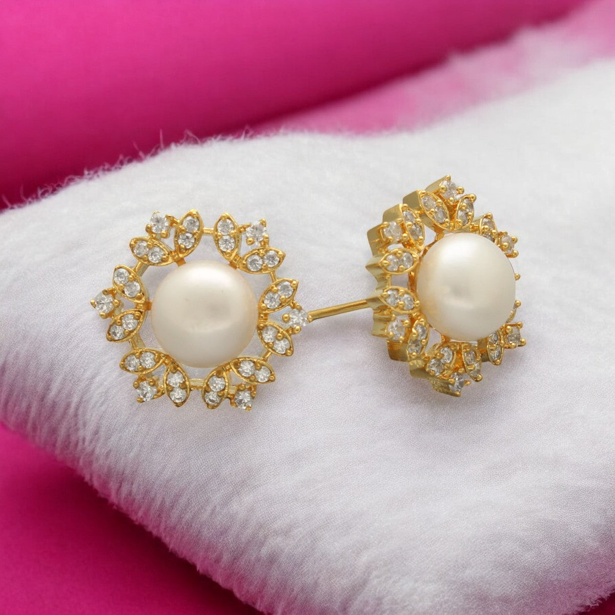 J Pearls Jyvai Pearl Earrings - Swadesiicart