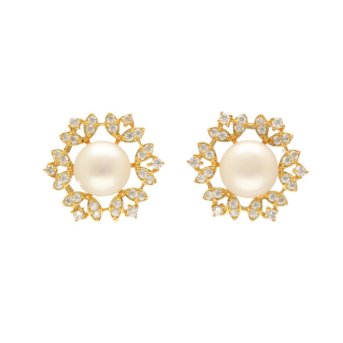 J Pearls Jyvai Pearl Earrings - Swadesiicart