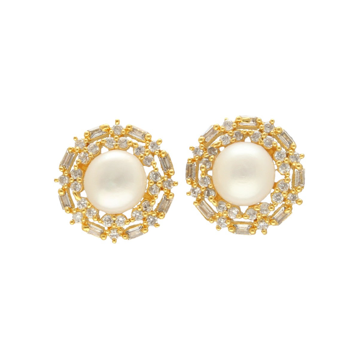 J Pearls Ziven Pearl Earrings - Swadesiicart