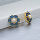J Pearls Henna Pearl Earrings - Swadesiicart