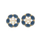 J Pearls Henna Pearl Earrings - Swadesiicart