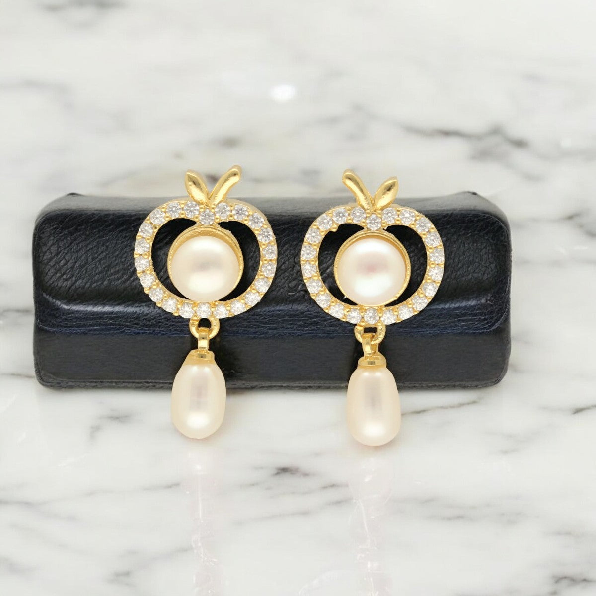 J Pearls Meher Pearl Earrings - Swadesiicart