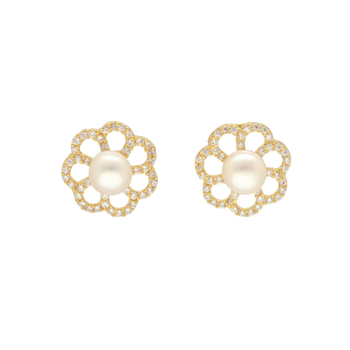 J Pearls Wyra Pearl Earrings - Swadesiicart