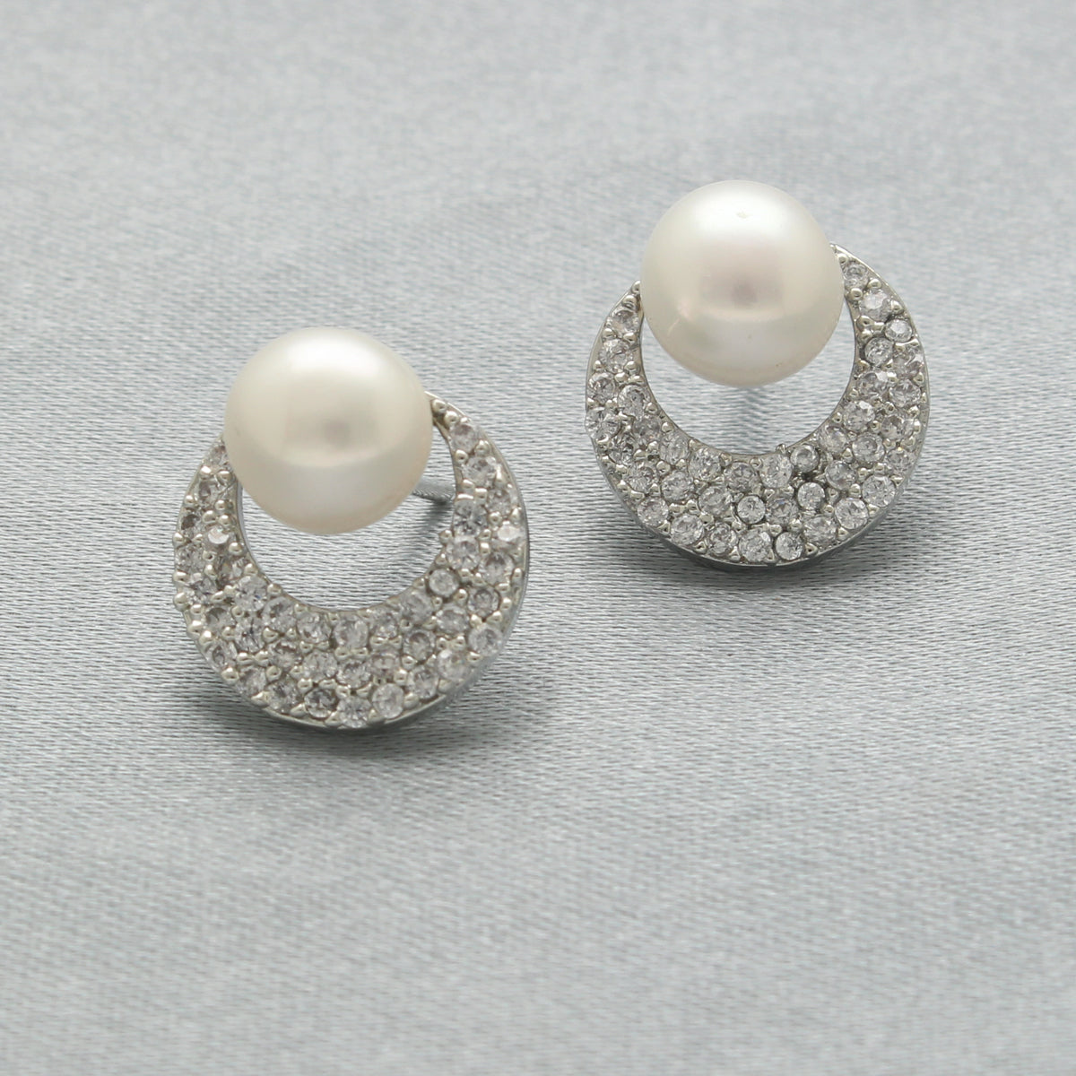 J Pearls Iraja Pearl Earrings - Swadesiicart