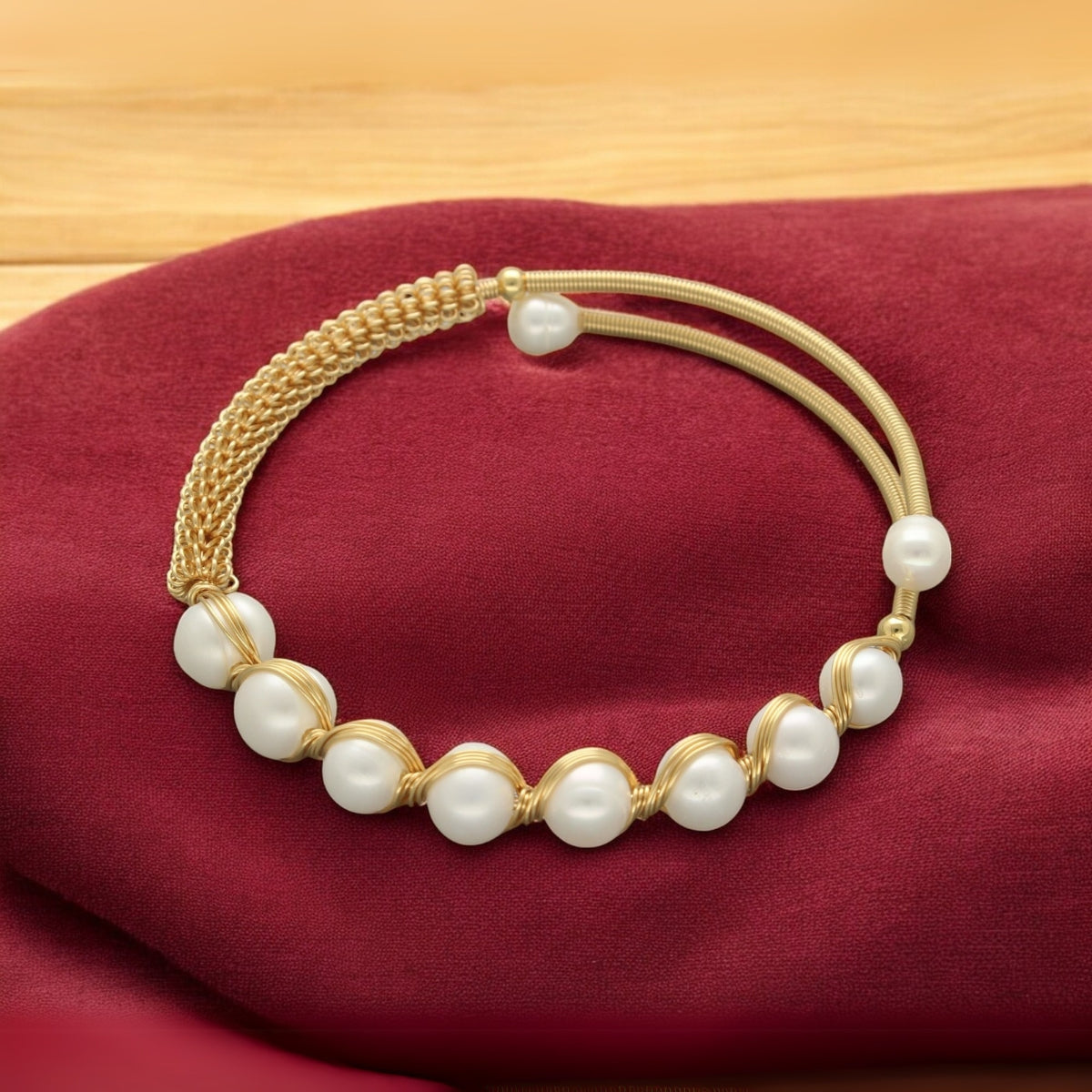 J Pearls Valerie Pearl Bracelet - Swadesiicart