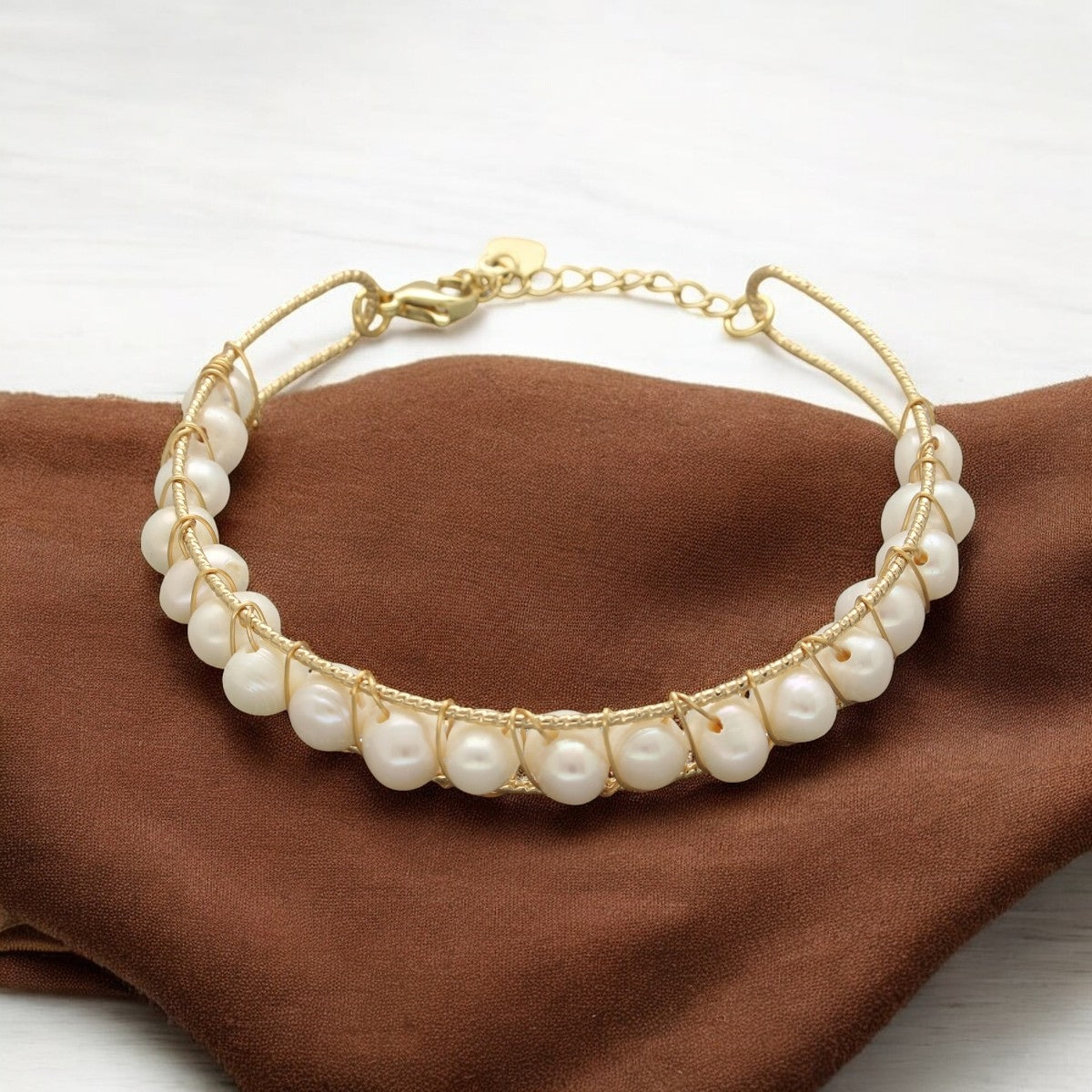 J Pearls Esita Pearl Bracelet - Swadesiicart