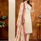 Lorenvalley Fashion Offwhite Marina Silk Multi Embroidery Thread with Hand work Kurta Pant Dupatta - Swadesiicart