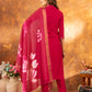 Lorenvalley Fashion Pink Roman Silk Embroidery Sequins with Hand work Kurta Pant Dupatta - Swadesiicart