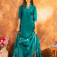 Lorenvalley Fashion Rama Roman Silk Embroidery Sequins with Hand work Kurta Pant Dupatta - Swadesiicart