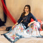 Lorenvalley Fashion Blue Viscose mango silk Multi Embroidery Thread with Hand Work Kurta Pant Dupatta - Swadesiicart