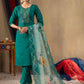 Lorenvalley Fashion Rama Roman Silk Embroidery Sequins with Hand work Kurta Pant Dupatta - Swadesiicart