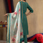 Lorenvalley Fashion Rama Shimmer Gold Silk Multi Embroidery Thread With Hand Work Kurta Pant Dupatta - Swadesiicart
