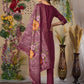 Lorenvalley Fashion Cerise Roman Silk Multi Embroidery Thread With Hand Work Kurta Pant Dupatta - Swadesiicart