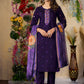 Lorenvalley Fashion Purple Roman Silk Multi Embroidery Thread With Hand Work Kurta Pant Dupatta - Swadesiicart