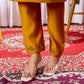 Lorenvalley Fashion Mustard Viscose Silk Embroidery Thread With Hand Work Kurta Pant Dupatta - Swadesiicart