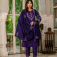 Lorenvalley Fashion Wine Marina Silk Multi Embroidery Thread,With Hand Work Kurta Pant Dupatta - Swadesiicart