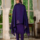 Lorenvalley Fashion Wine Marina Silk Multi Embroidery Thread,With Hand Work Kurta Pant Dupatta - Swadesiicart