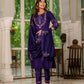 Lorenvalley Fashion Wine Marina Silk Multi Embroidery Thread,With Hand Work Kurta Pant Dupatta - Swadesiicart