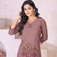 Lorenvalley Fashion Onion Heavy Rayon Multi Embroidery Thread Work Co-Ords Set - Swadesiicart