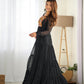 Lorenvalley Women Pure Soft Faux Georgette Leheriya Print Anarkali Gown - Black | Swadesiicart