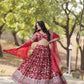 Lorenvalley Maroon Pure Viscose Jacquard with Embroidered Sequins work Lehenga Choli | Swadesiicart