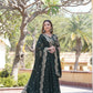 Lorenvalley Green Faux Blooming Georgette with Sequins Embroidered work Lehenga Choli | Swadesiicart
