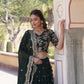 Lorenvalley Green Faux Blooming Georgette with Sequins Embroidered work Lehenga Choli | Swadesiicart