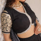 Lorenvalley Black Viscose Jacquard Lehenga Choli with Gajji silk Dupatta | Swadesiicart