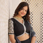 Lorenvalley Black Viscose Jacquard Lehenga Choli with Gajji silk Dupatta | Swadesiicart