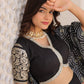 Lorenvalley Black Viscose Jacquard Lehenga Choli with Gajji silk Dupatta | Swadesiicart