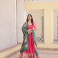 Lorenvalley Pink Viscose Jacquard Lehenga Choli with Gajji silk Dupatta | Swadesiicart