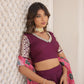 Lorenvalley Purple Viscose Jacquard Lehenga Choli with Gajji silk Dupatta | Swadesiicart