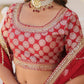 Lorenvalley Maroon Pure Viscose Jacquard with Embroidered Sequins work Lehenga Choli | Swadesiicart