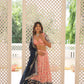 Lorenvalley Peach Pure Viscose Jacquard with 2D Dyeing and Embroidered Sequins work Lehenga Choli | Swadesiicart