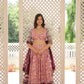 Lorenvalley Pink Pure Viscose Jacquard with 2D Dyeing and Embroidered Sequins work Lehenga Choli | Swadesiicart
