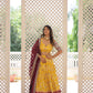 Lorenvalley Yellow Pure Viscose Jacquard with 2D Dyeing and Embroidered Sequins work Lehenga Choli | Swadesiicart