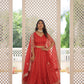 Lorenvalley Red Pure Viscose Jacquard with Double Zari work Lehenga Choli | Swadesiicart