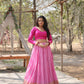 Lorenvalley Pink Pure Viscose Jacquard with Kalamkari Jari Border Lehenga Choli | Swadesiicart