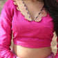 Lorenvalley Pink Pure Viscose Jacquard with Kalamkari Jari Border Lehenga Choli | Swadesiicart