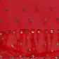 Lorenvalley Fashion Red Butterfly Net Ruffle Saree with Fancy Sequence work & Blouse - Swadesiicart