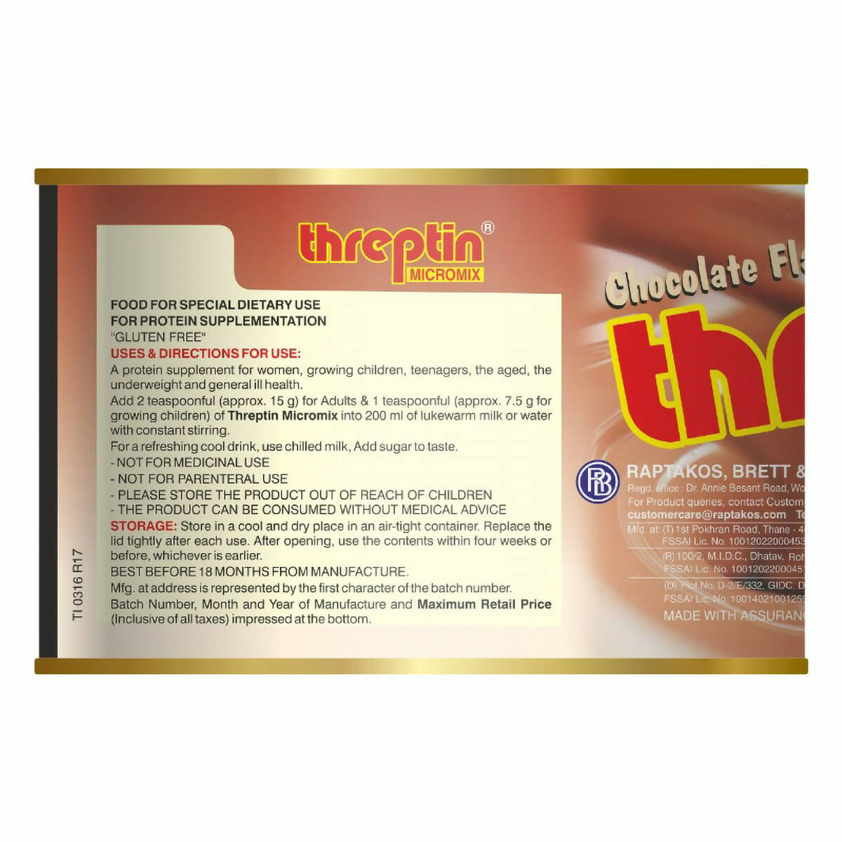 Threptin Micromix Powder - Chocolate Flavor | Swadesiicart