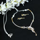 Mominos Fashion Johar Kamal Silver-Plated American Diamond Choker Set | Swadesiicart