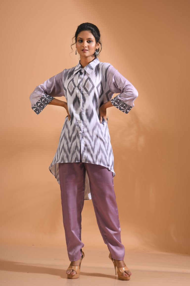 Morchari Co Ord Set With Hand Embroidery - Multi - Swadesiicart
