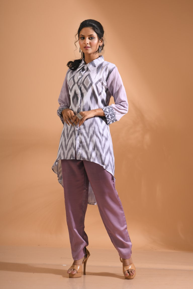 Morchari Co Ord Set With Hand Embroidery - Multi - Swadesiicart