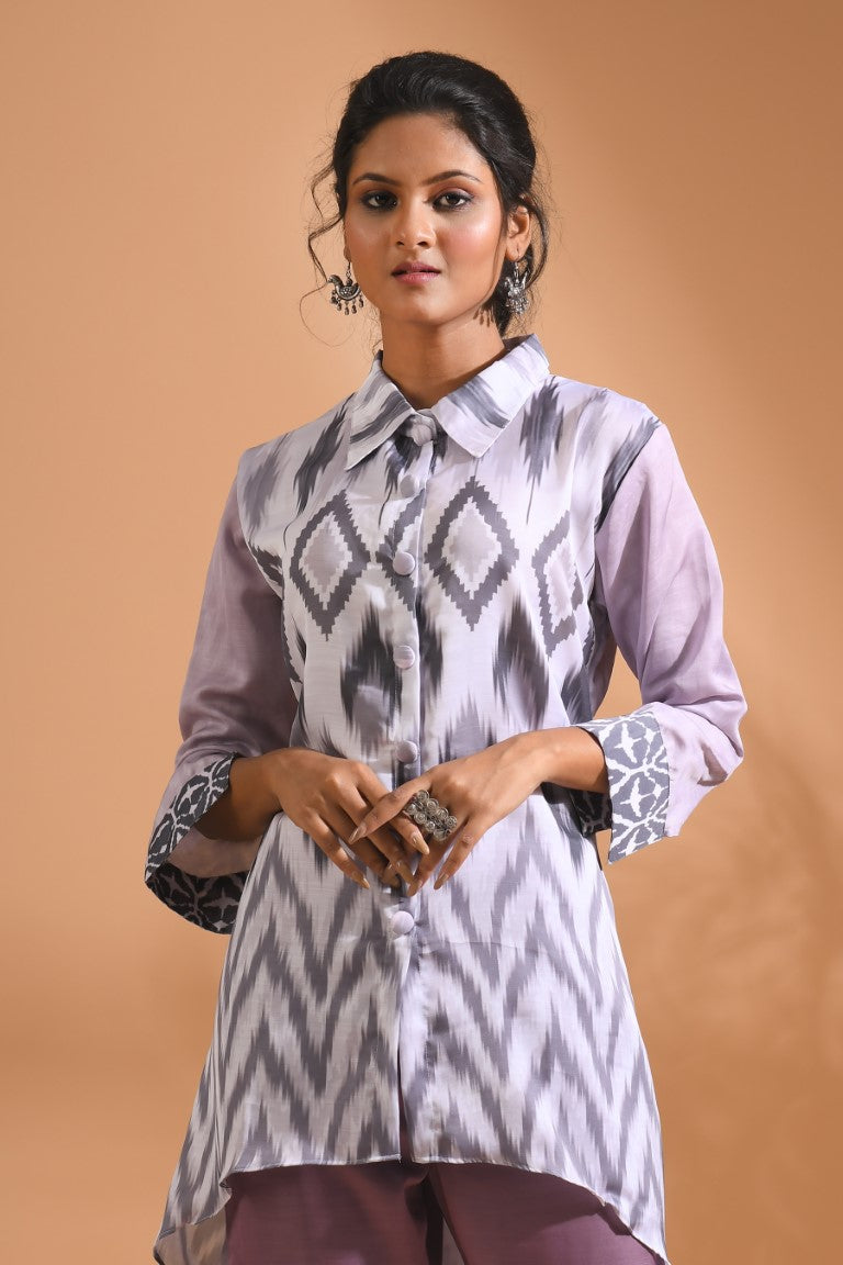Morchari Co Ord Set With Hand Embroidery - Multi - Swadesiicart